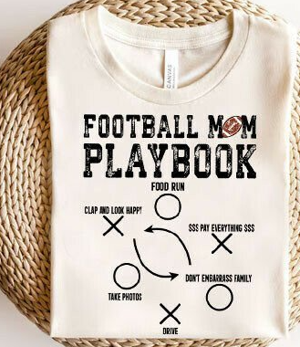 Mom Football Playbook DTF Transfer