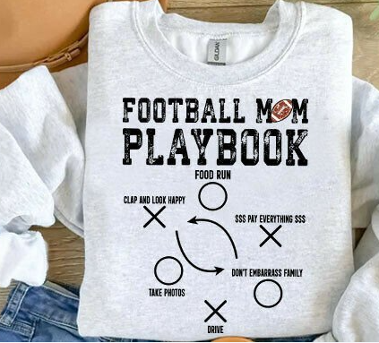 Mom Football Playbook DTF Transfer
