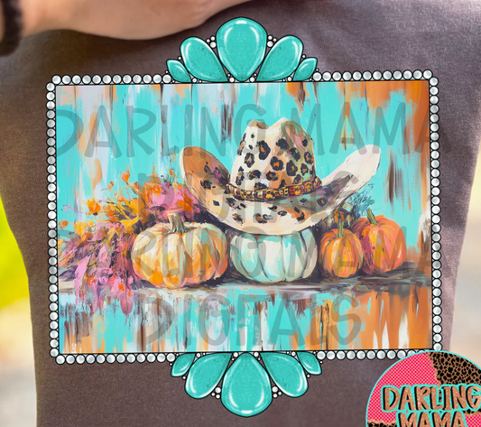 Fall Western Frame DTF Transfer