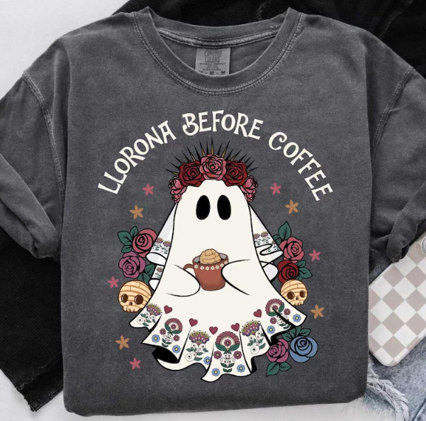Llorona Before Coffee DTF Transfer