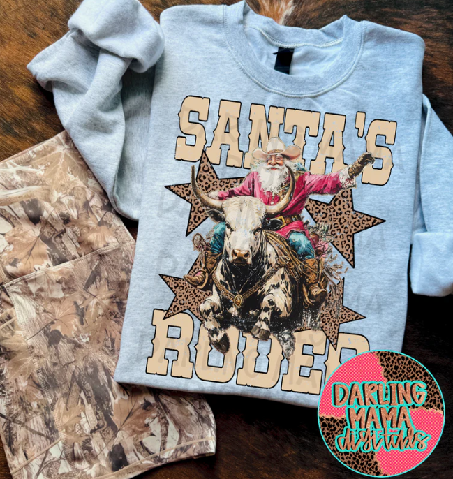 Santa's Rodeo DTF Transfer