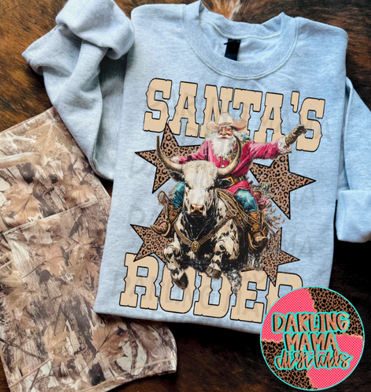 Santa's Rodeo DTF Transfer