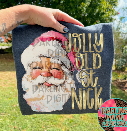 Jolly old St. Nick DTF Transfer