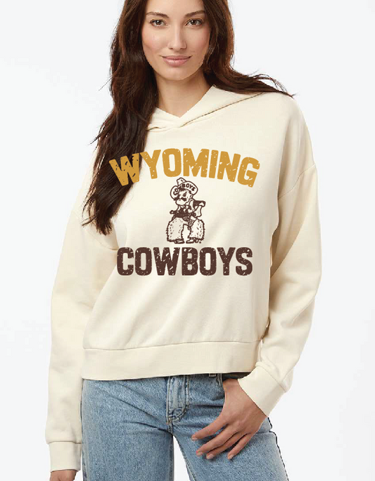 Women's Wyoming Cowboys distressed Pistol Pete Hoodie