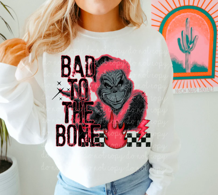 Bad to the Bone DTF Transfer