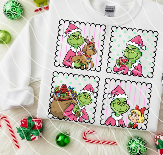 Green Guy Stamps DTF Transfer