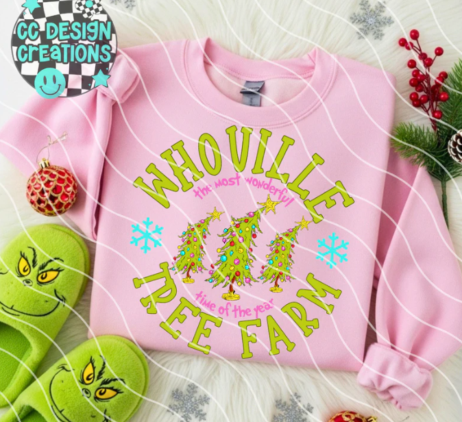 Whoville Tree Farm DTF Transfer