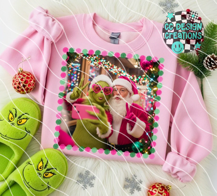 Santa and Friend 4 options DTF Transfer