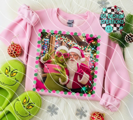 Santa and Friend 4 options DTF Transfer