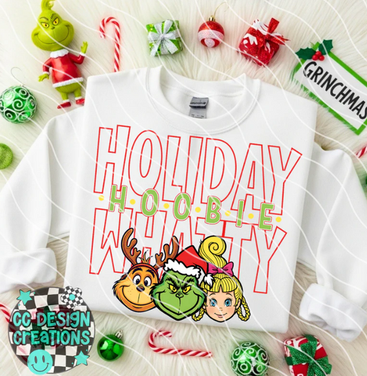 Holiday Hoobie Whatty DTF Transfer