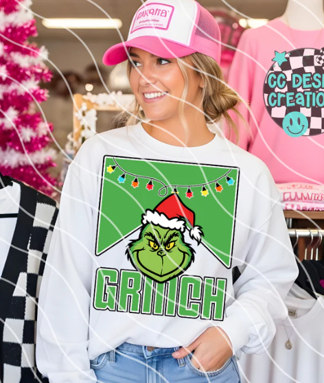 Snowman, cool dog, green guy, or santa DTF Transfer