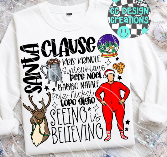 Santa Clause DTF Transfer