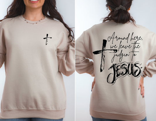 Around here we leave the judging to Jesus DTF Transfer