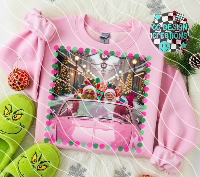 Santa and Friend 4 options DTF Transfer