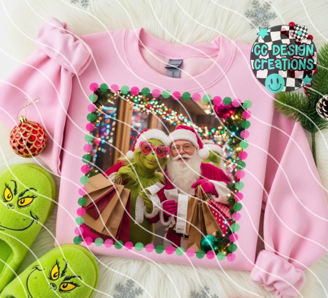 Santa and Friend 4 options DTF Transfer