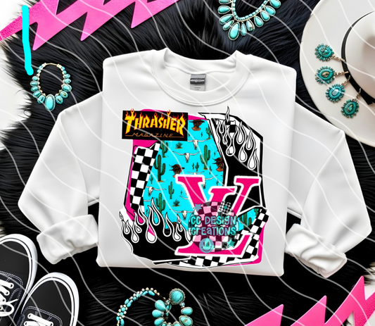 Western checkered, choose your favorite DTF Transfer