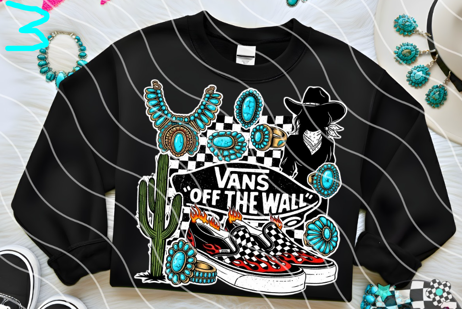 Western checkered, choose your favorite DTF Transfer