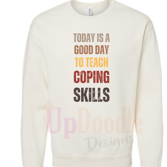 SCHOOL COUNSELOR Good Day to Teach Coping Skills DTF Transfer