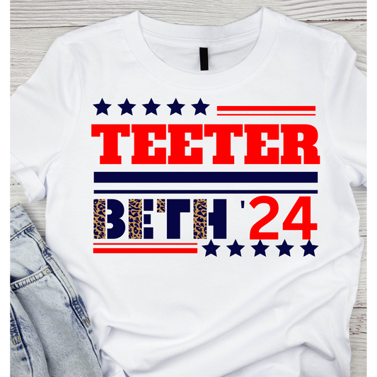 TEETER BETH 2024 TV MOVIES Sayings DTF Transfer