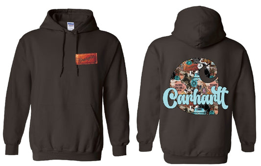 Western cowgirl Car DTF Transfer