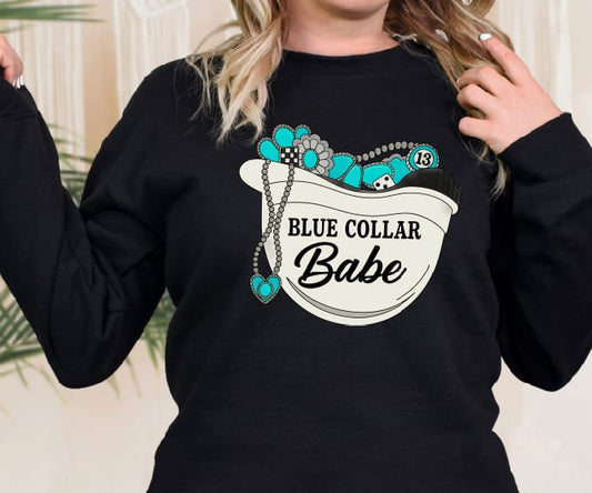 Blue Collar Babe DTF Transfer