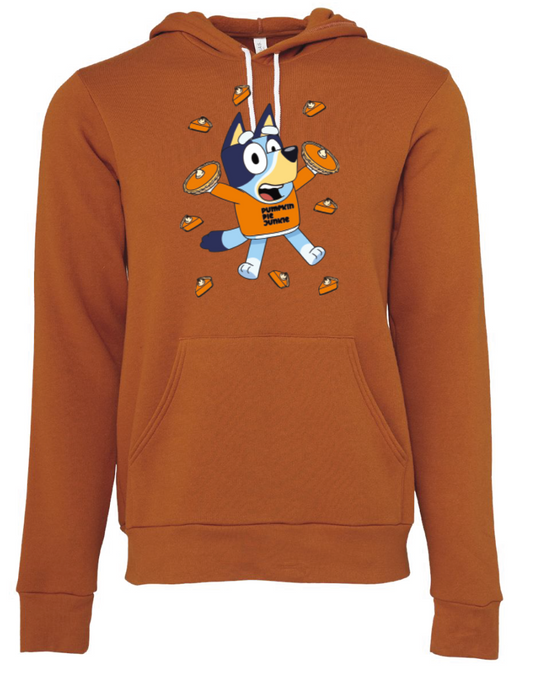 Blue Cartoon Pumpkin Pie DTF transfers