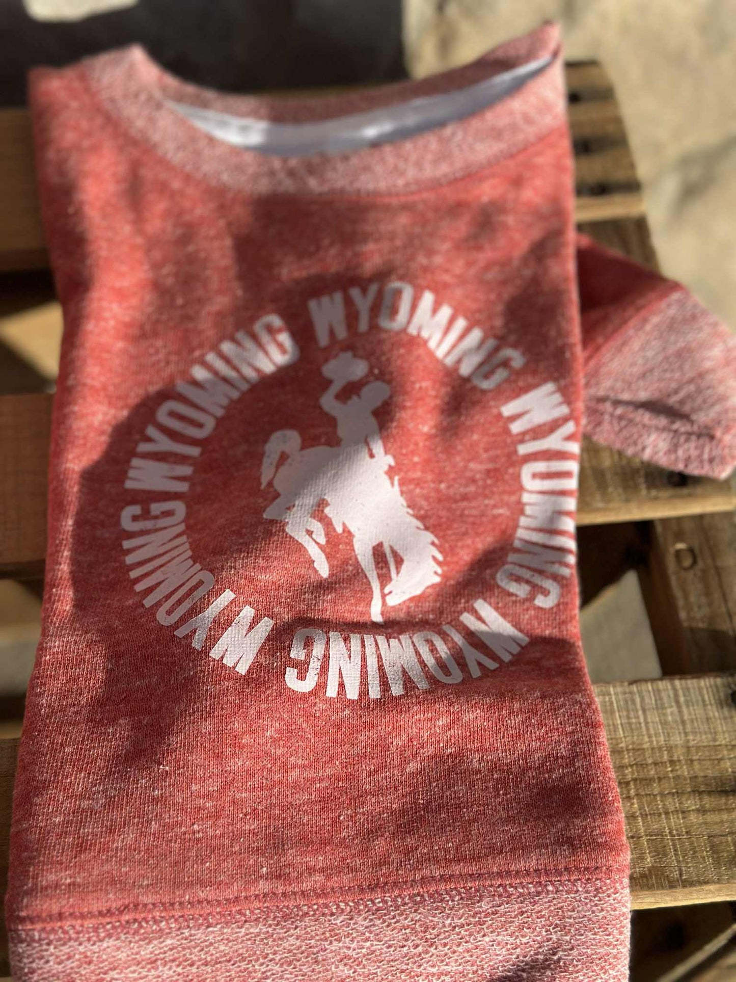 Youth Wyoming Red Crewneck
