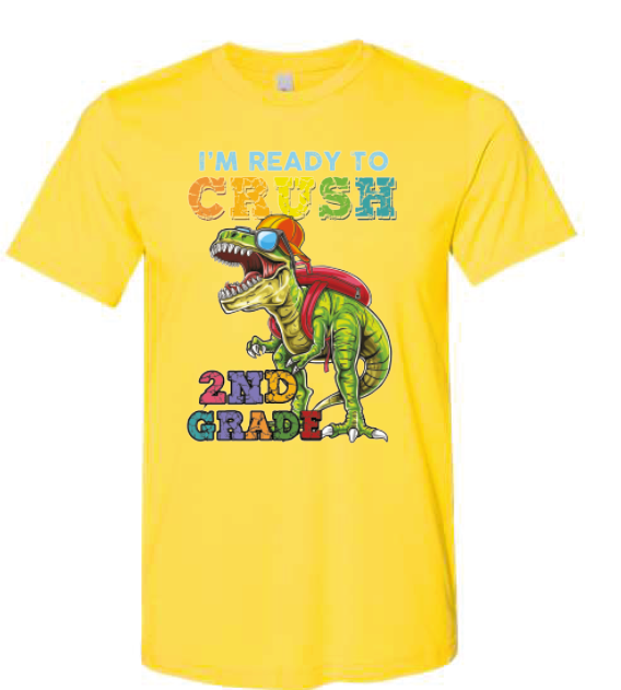 Ready to Crush Preschool-6th Grade Pick a Grade Dino