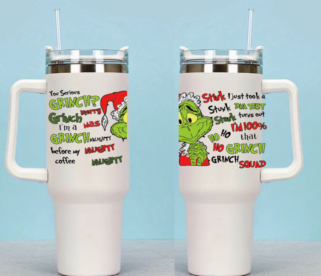 UVDTF Green guy sayings CUP Wrap