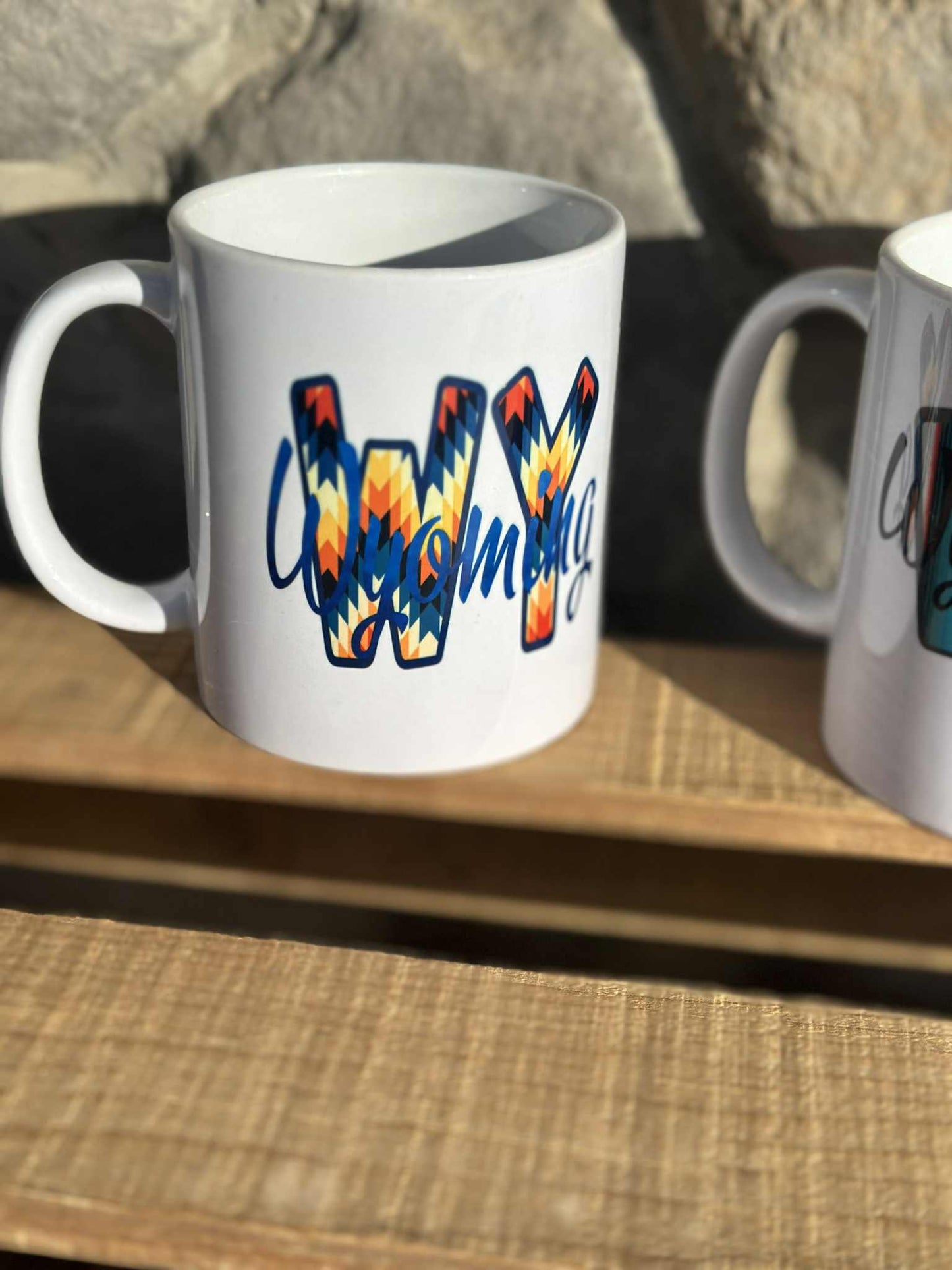 Wyoming Aztec Coffee Cup