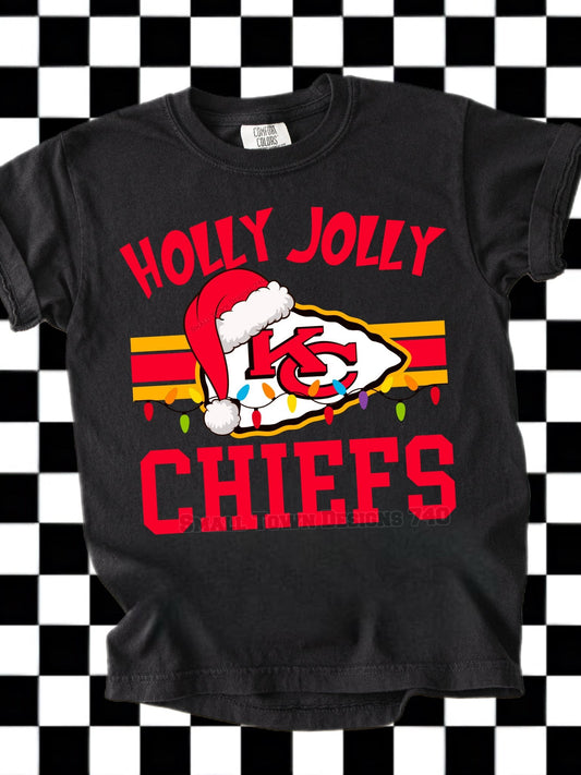 Holly Jolly KC Christmas DTF Transfer