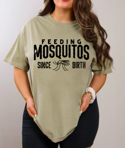 SS136 Feeding Mosquitos since Birth Screen Print