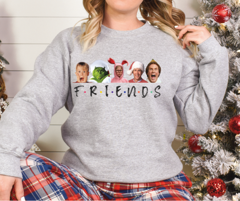 Friendly Christmas Character DTF transfers