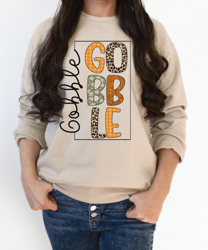 1390 GOBBLE GOBBLE DTF/Sublimation Transfer