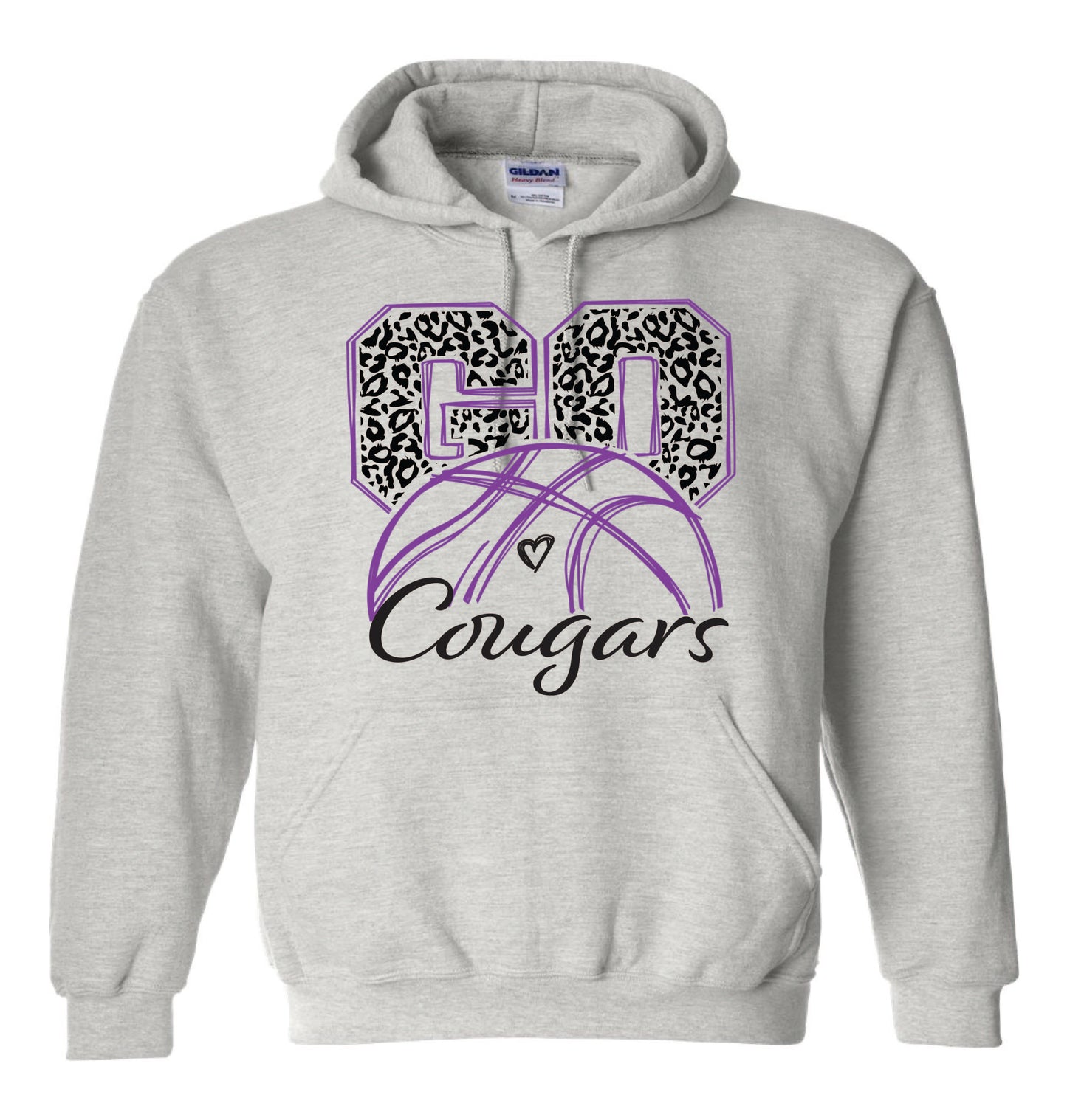Wind River Go Cougars Basketball Hoodie
