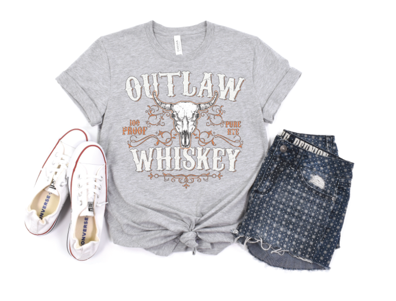 Outlaw Whiskey DTF transfers