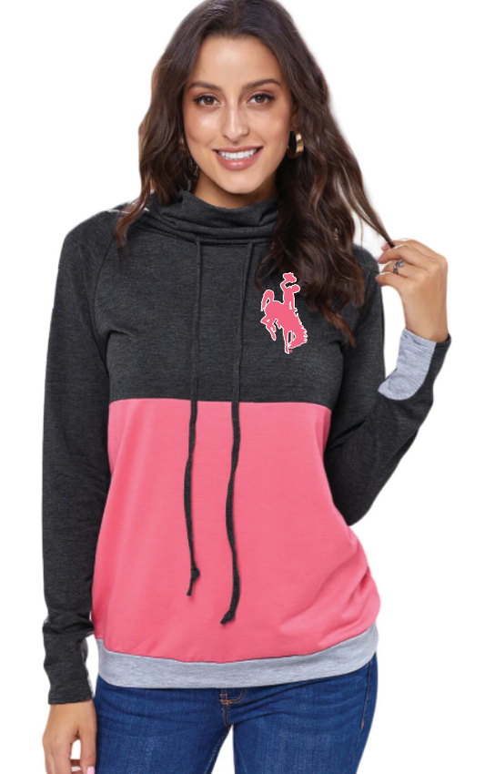 Wyoming Black and Pink Pull over