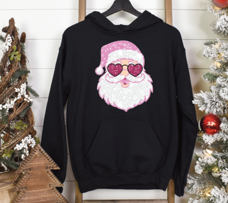 Glitter Santa DTF transfers