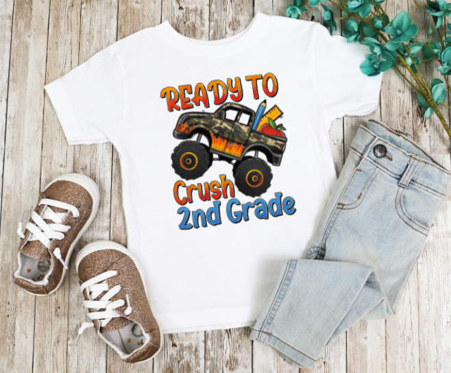 Ready to Crush Preschool-6th Grade Pick a Grade Monster Truck