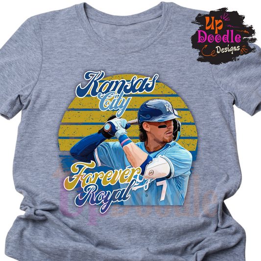 802 Forever Kansas City Baseball DTF/Sublimation Transfer