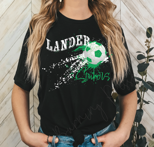 Black Lander Strikers soccer T-shirt