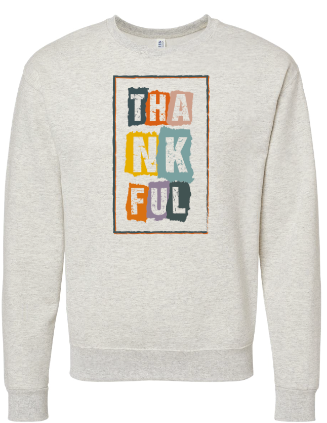 THANKFUL Letters DTF Transfer