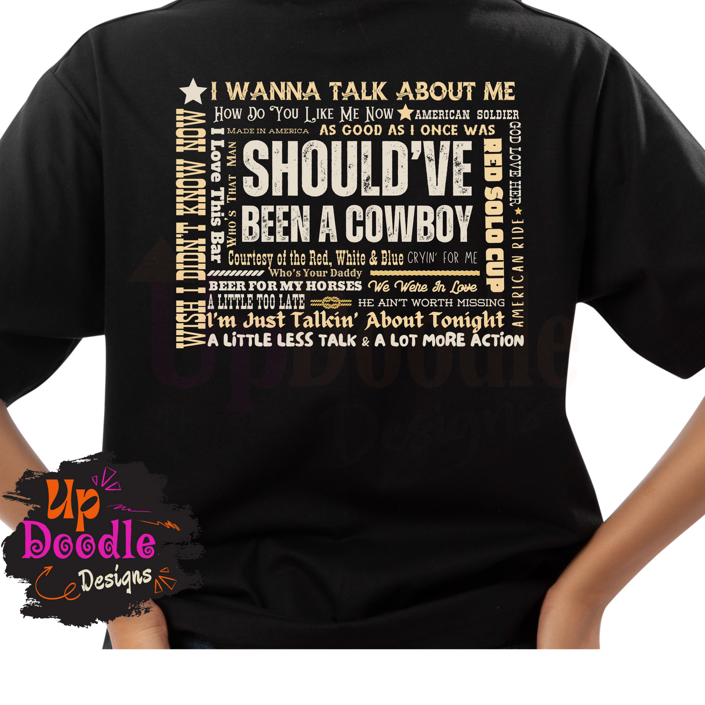 995 Front and Back Country Singer Tribute Front and Back DTF/Sublimation Transfer