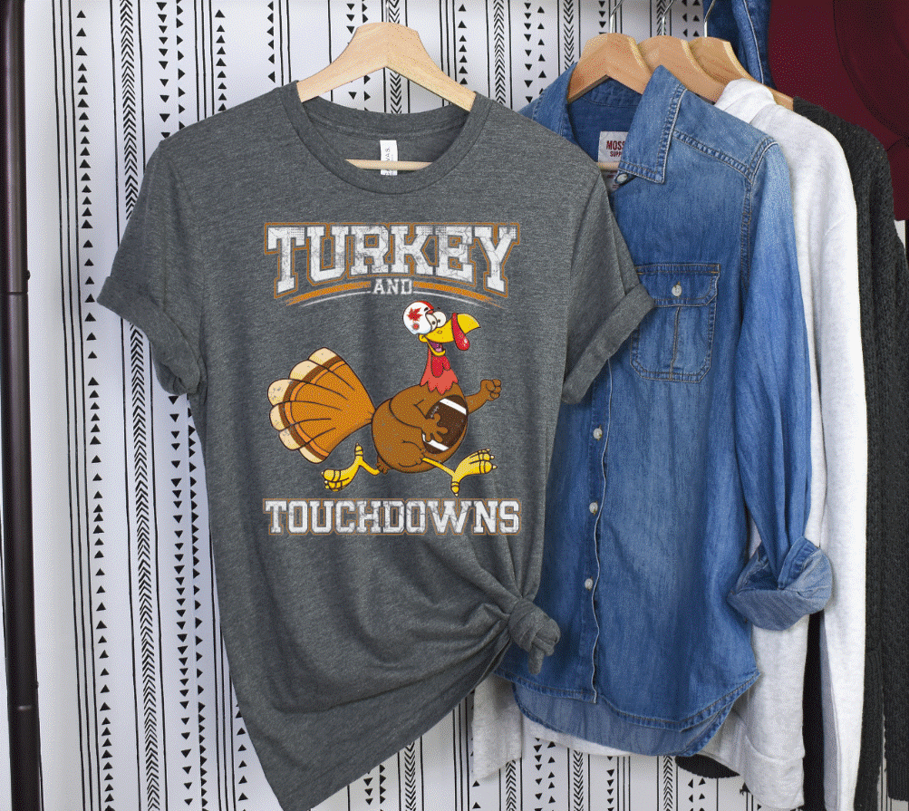 1396 Turkey and Touchdowns DTF/Sublimation