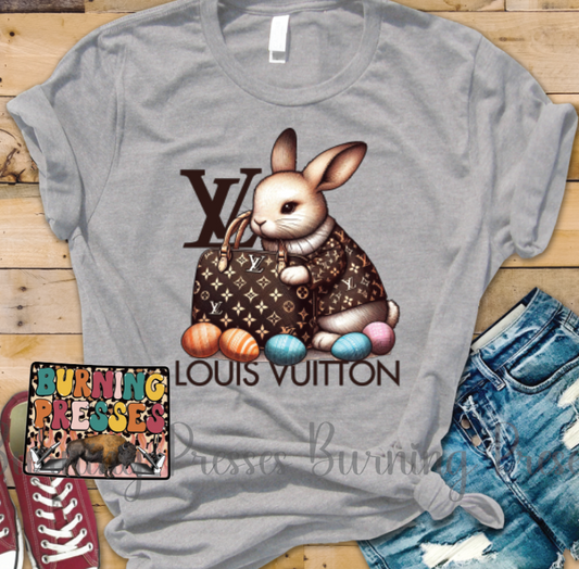 L1 Easter Bunny with purse and eggs DTF/Sublimation Transfer