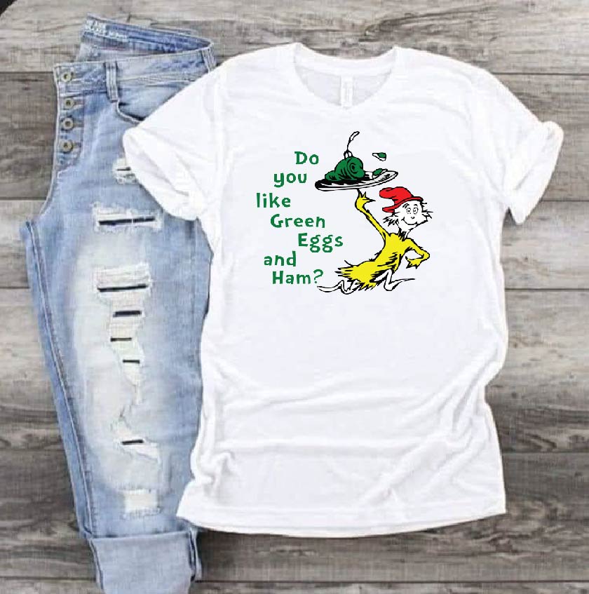 Do you like green eggs and ham? Dr Seuss DTF Print-Burning Presses