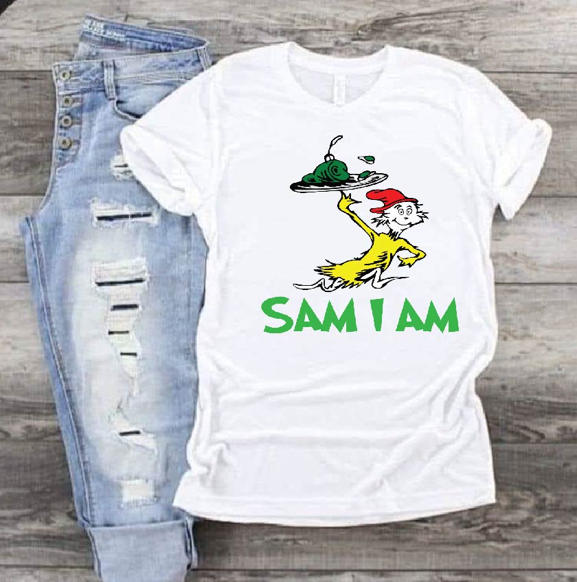 Sam I am Dr Seuss DTF Print-Burning Presses