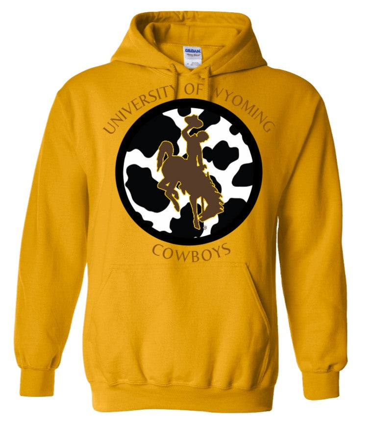 University of Wyoming Cowboys with Cowprint Hoodie-Burning Presses
