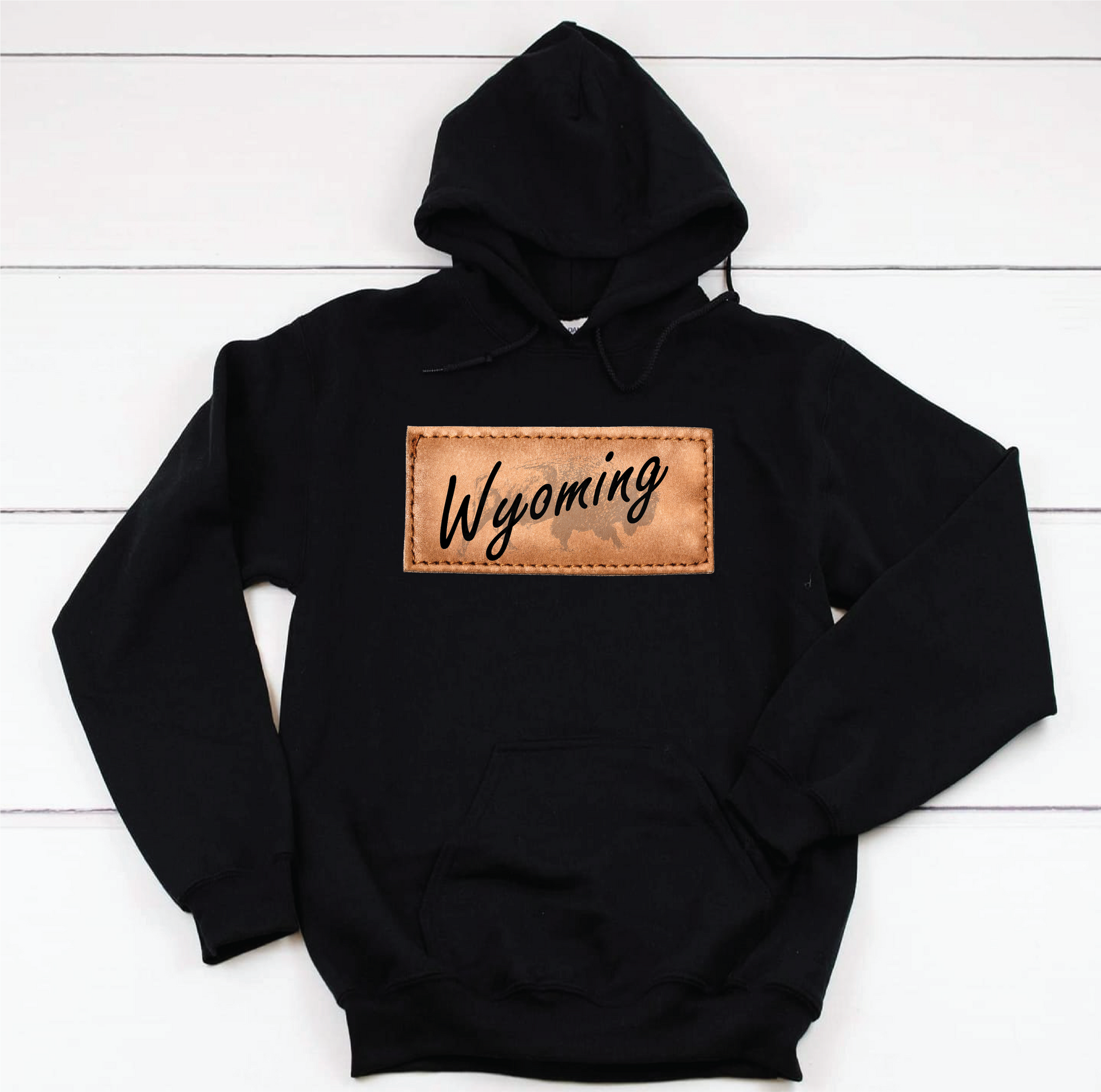 Wyoming Patch Hoodie-Burning Presses