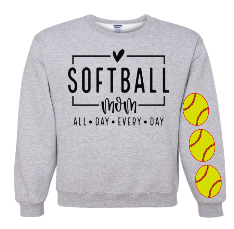 Three Softballs DTF Print